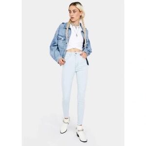 RARE Levi's Mile High Super Skinny Jeans Down To Mars Aritzia Dolls Kill